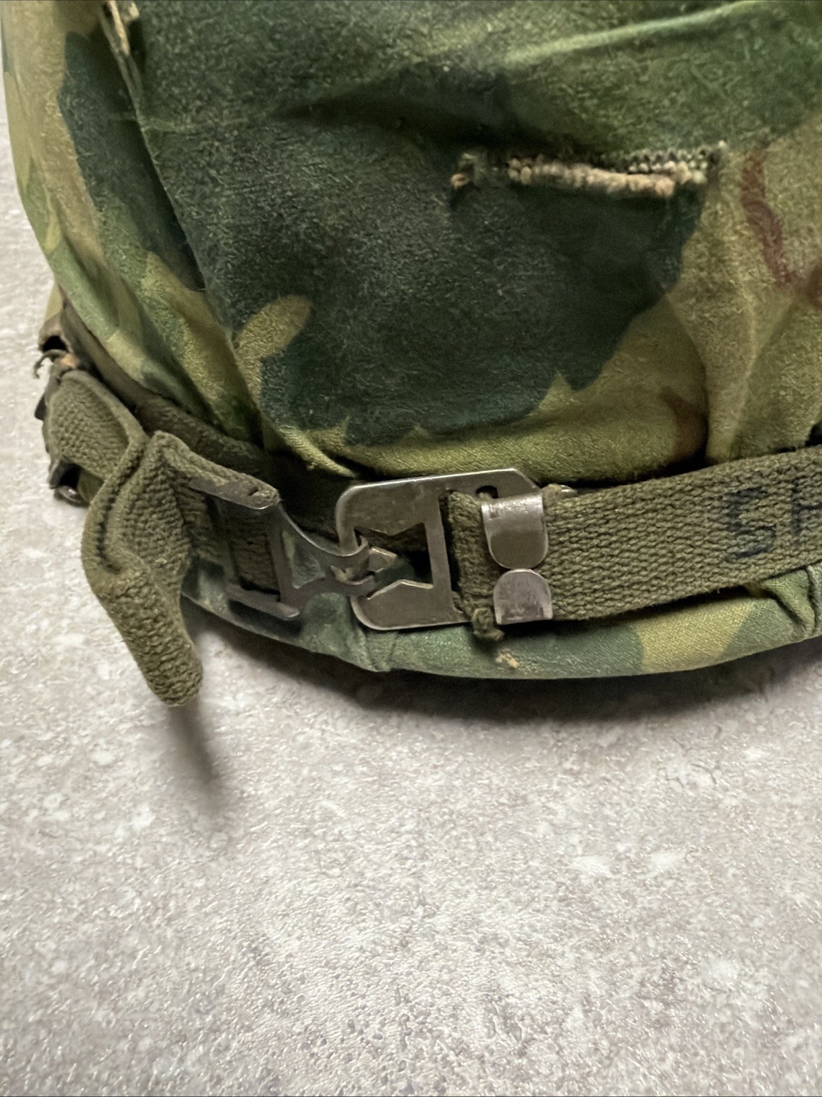 Vietnam WWII Steel Pot FRONT SEAM Helmet Mitchell Cover Liner NICE