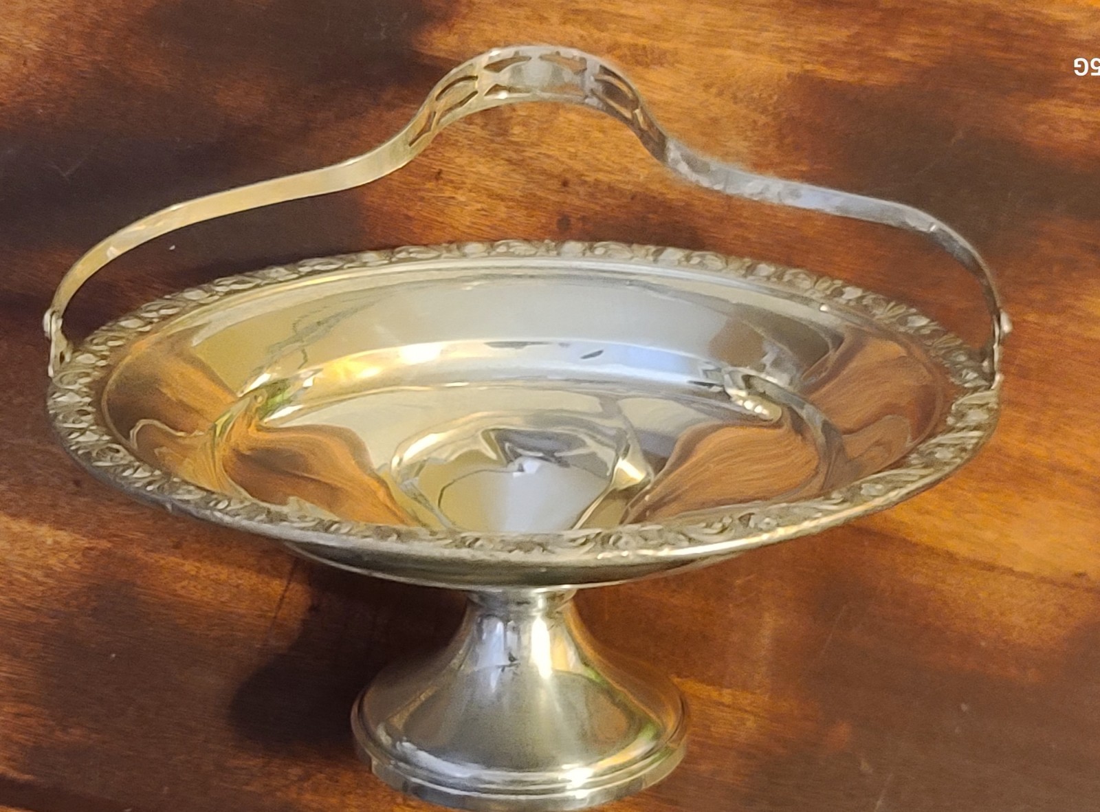 👑NICE👑 Sterling Silver Handled Candy Dish 💥145 Grams💥(weighted)