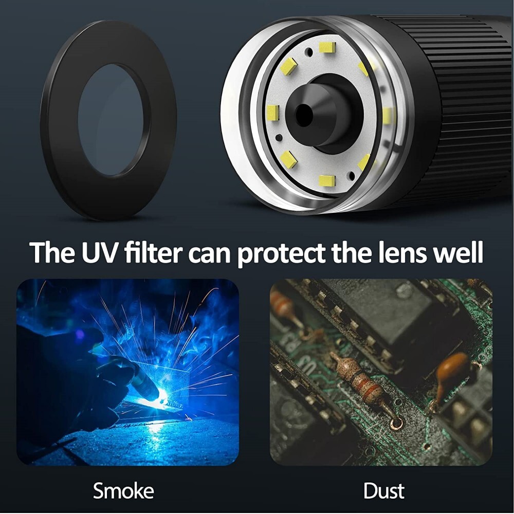 Elikliv Digital Microscope 10'' 12MP 1300X Coin Magnifier with Light for Adult