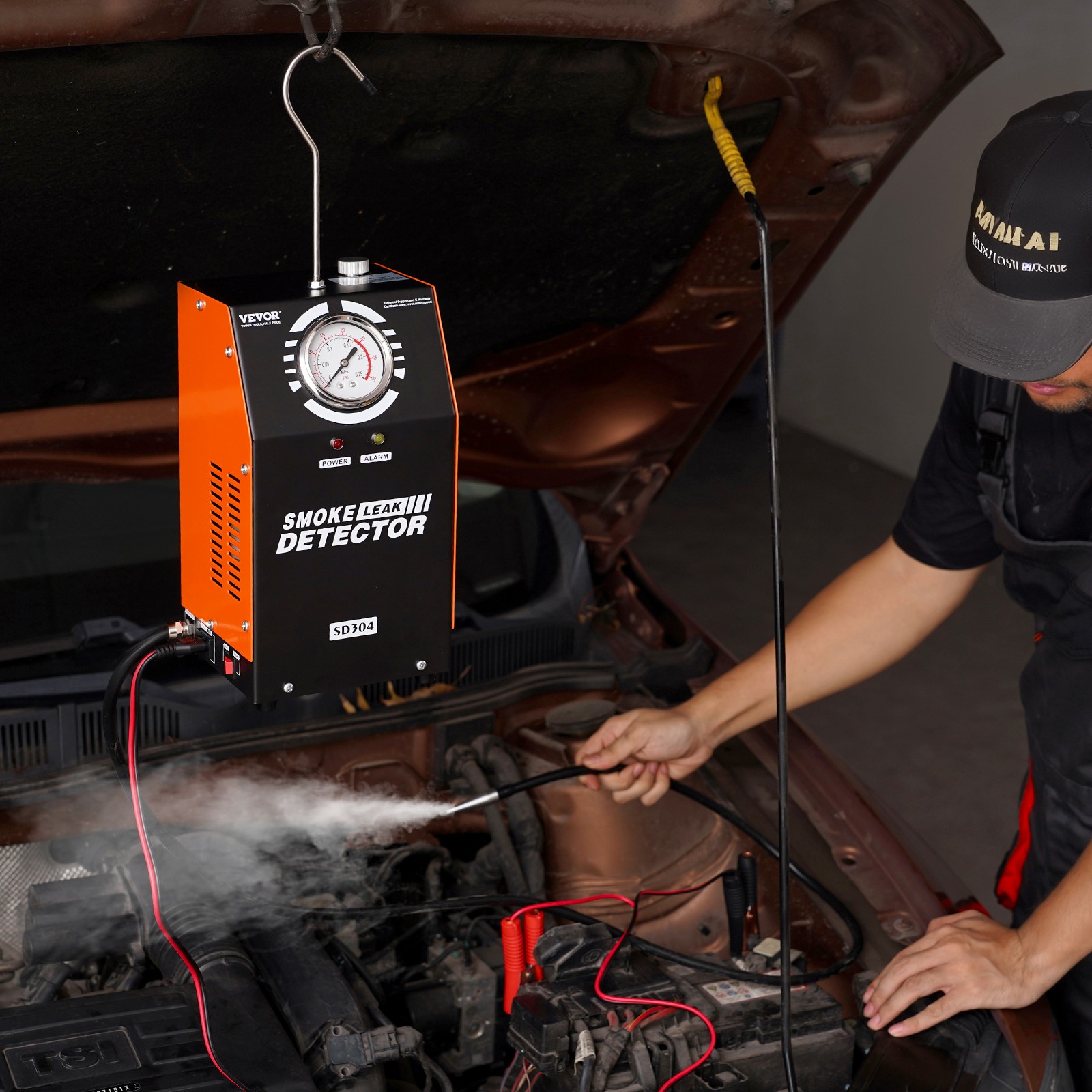 VEVOR Automotive Smoke Machine Leak Detector EVAP Leak Tester Built-in Air Pump