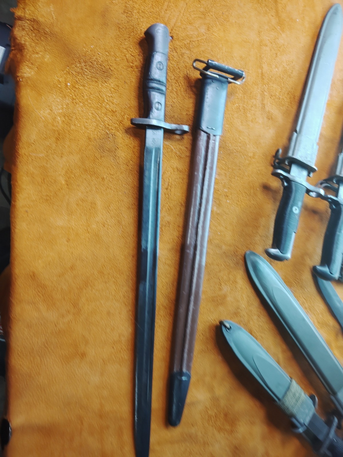 M1917 Enfield Remington Bayonet WWI WWII USMC 1913 8/17 British Markings US