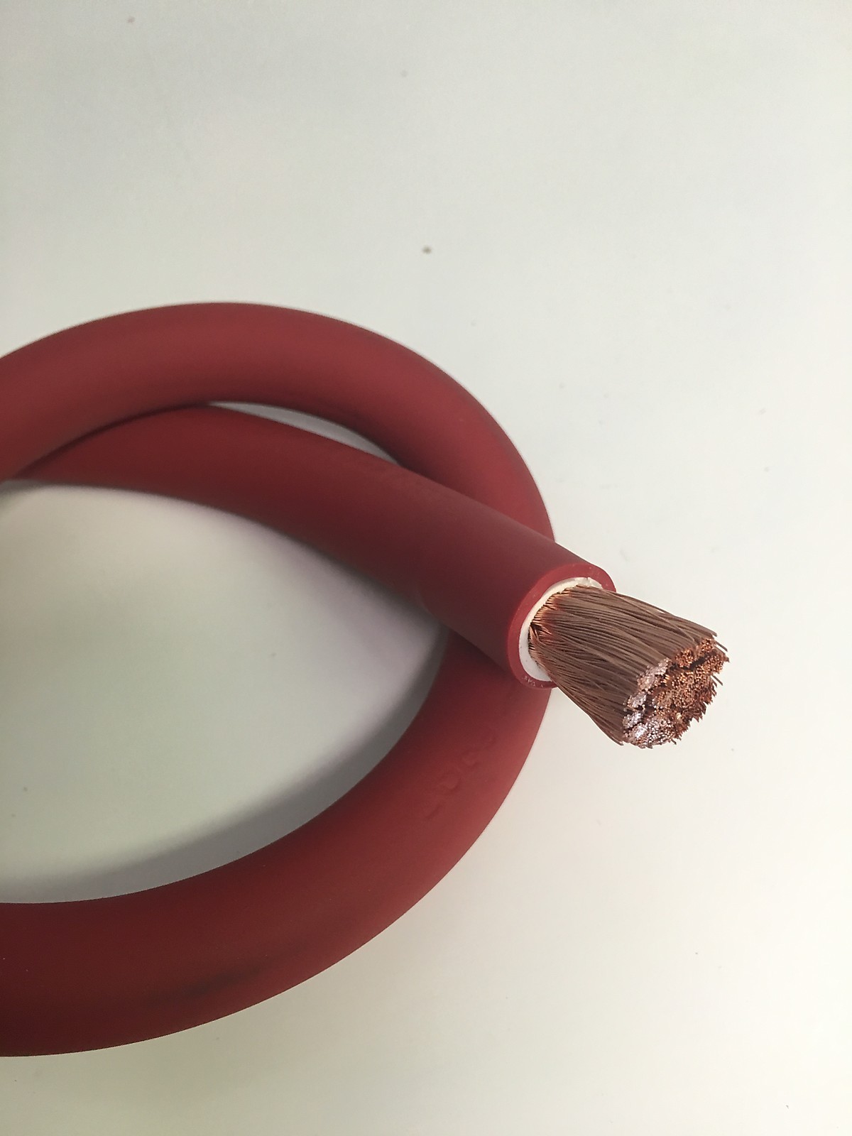 1/0 AWG 0 Gauge Battery Cable Red By the Foot OFC Copper Power Wire Made in USA