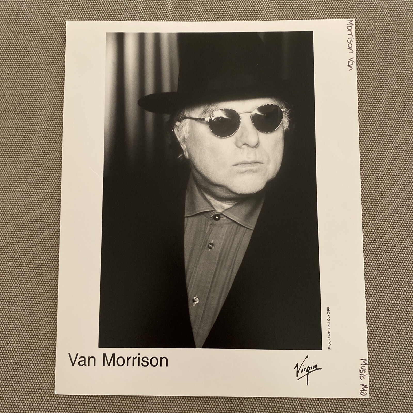 Van Morrison Press Photo 8x10”, See Description.