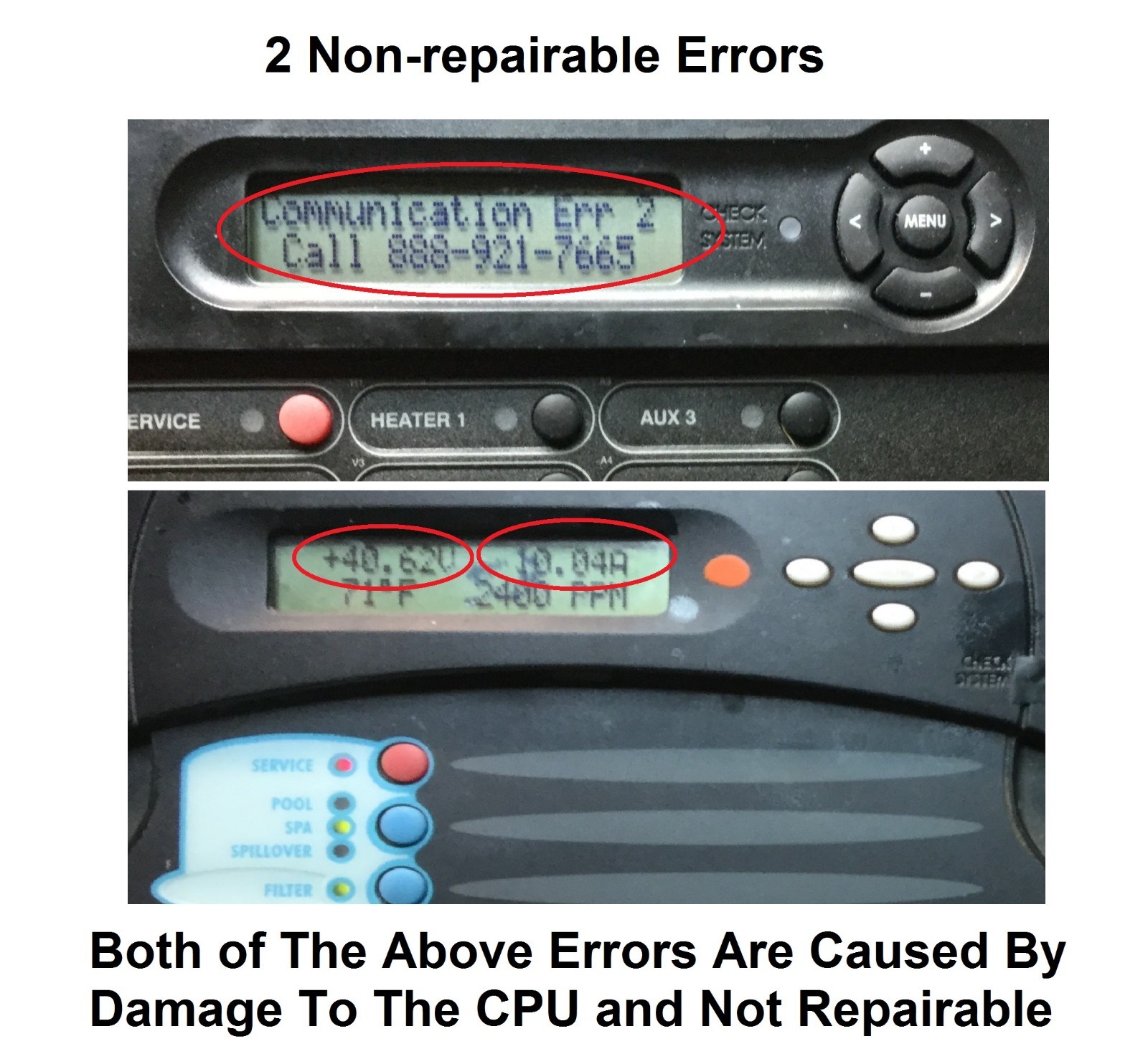Repair Your Hayward / Goldline / Aqua-Logic GLX-PCB-MAIN System Board