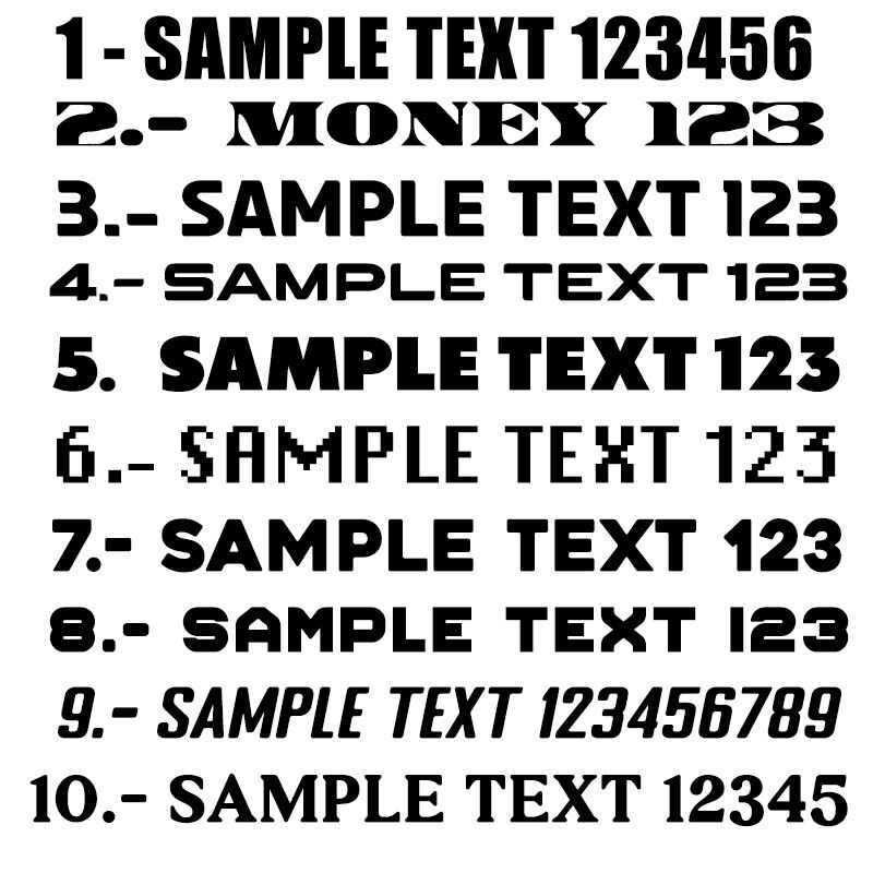 Custom Text Vinyl Lettering Sticker Decal Window Trailer Business Car Name Boat