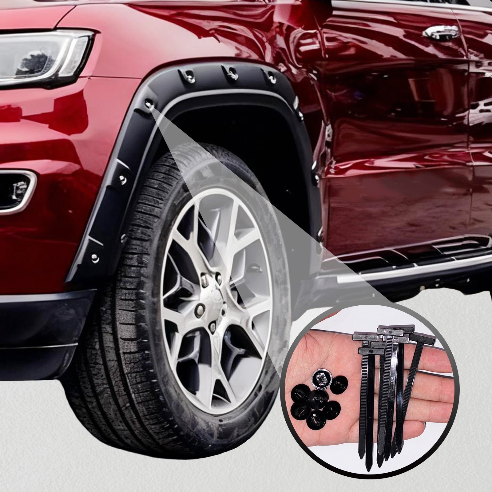 50pcs Nylon Universal Cable Tie Buckle Heavy Duty Self-Locking Free Ship