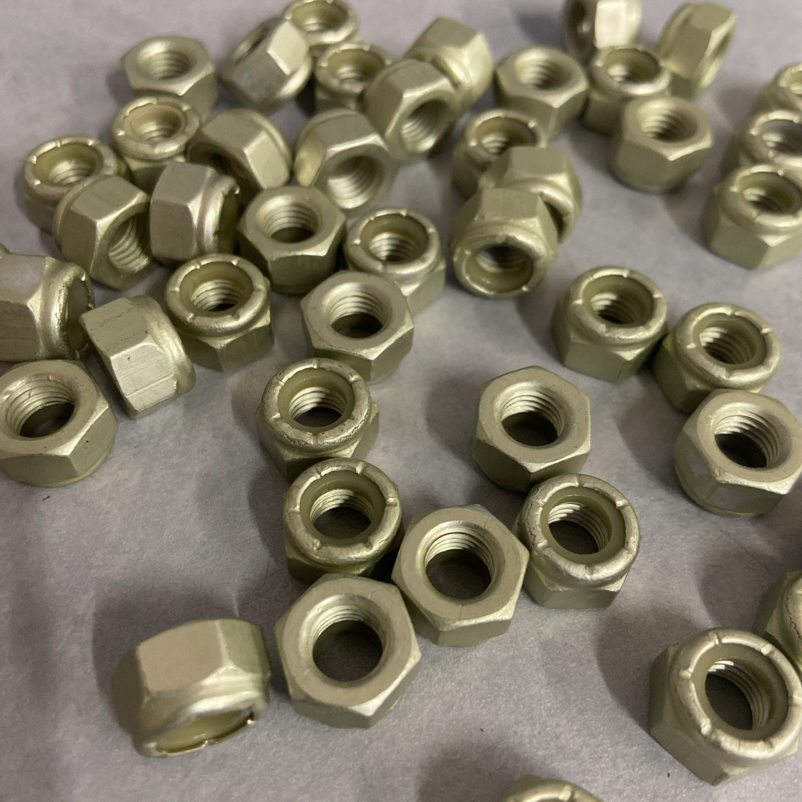 Aluminum Nylon Insert Locknuts- 5/16"-24 Full Height- Lot of 50 (Quarter Midget)