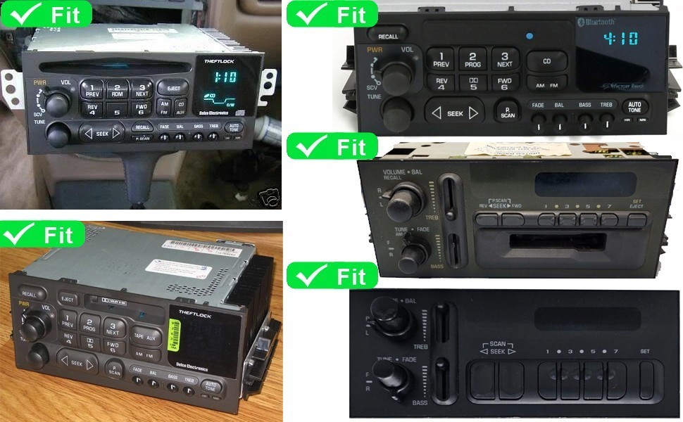 For GMC Chevy Tahoe Yukon Suburban 1995-2002 Apple Carplay Car Stereo Radio GPS