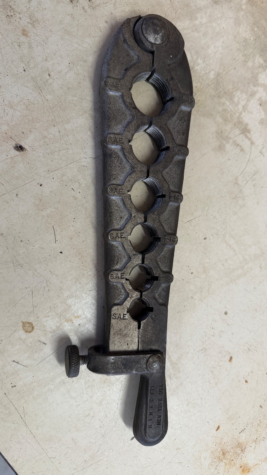 RIMAC 71 Axle Spindle Thread Repair Chaser Rethreading Die Tool 5/8 - 1-1/4 USA