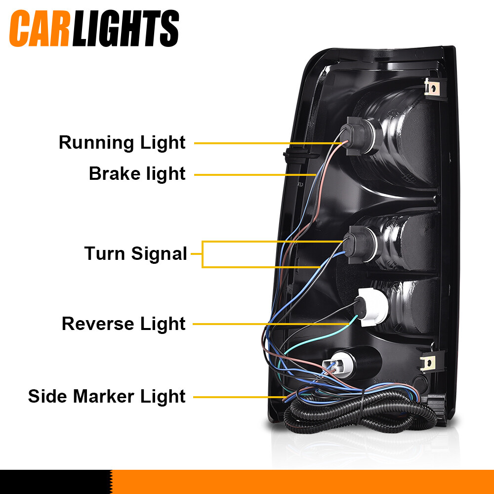 Fit For 03-07 Silverado New LED DRL Headlight Bumper Lamp & Tail Light