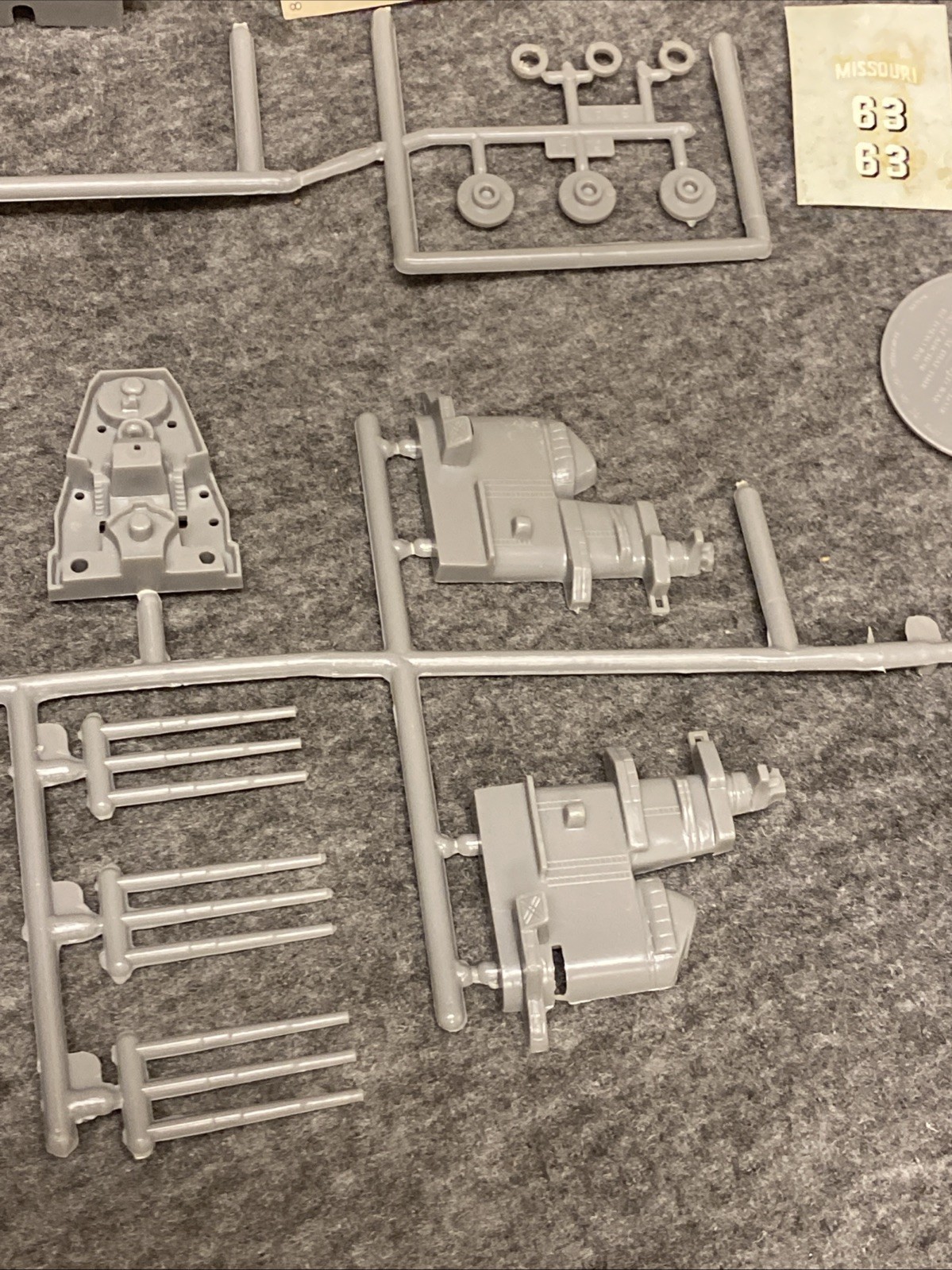 1969 Revell USS Missouri H-300 20”1977 PT-109 1/72 1972 USS Intrepid 1/720