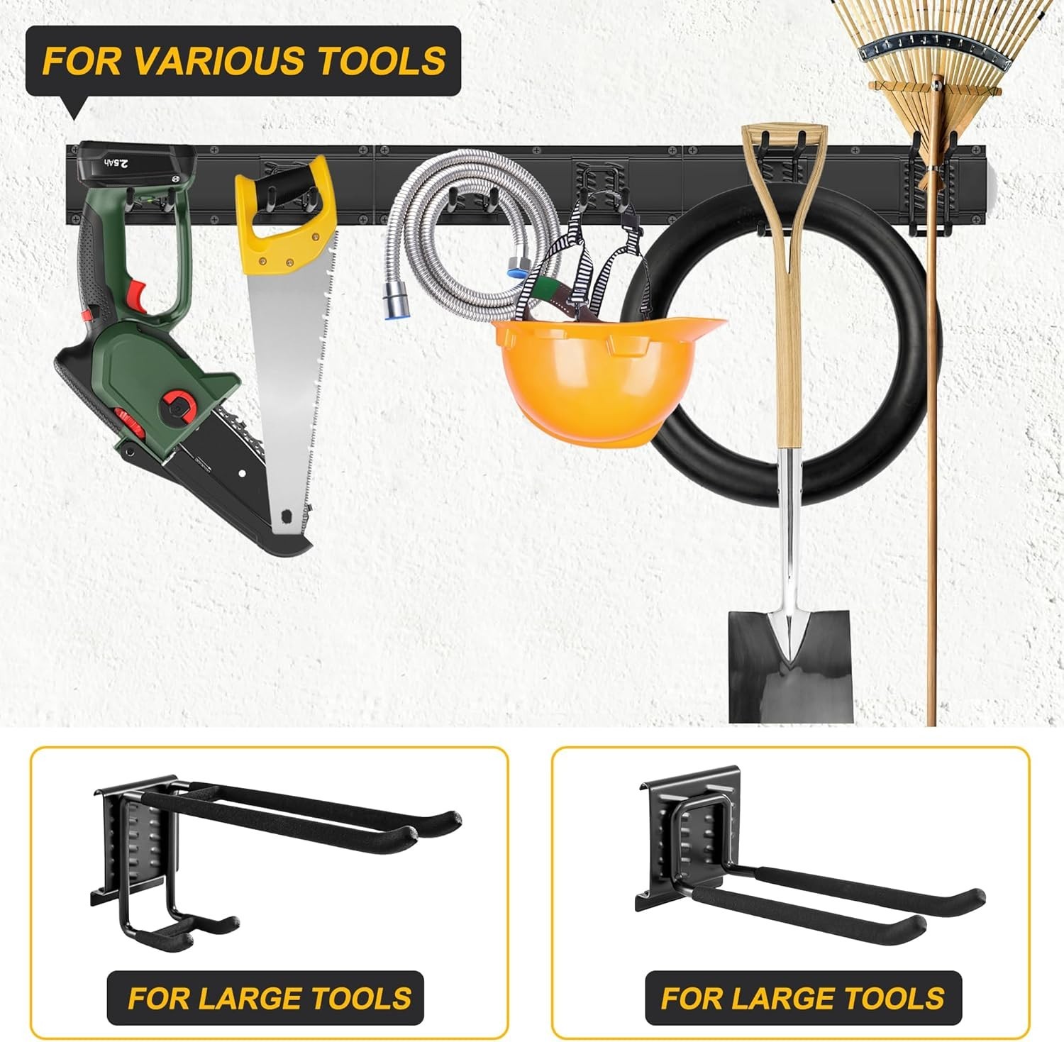 Garage Wall Tool Rack,Garage Organization, Garage Garden Tool Organizer Wall ...