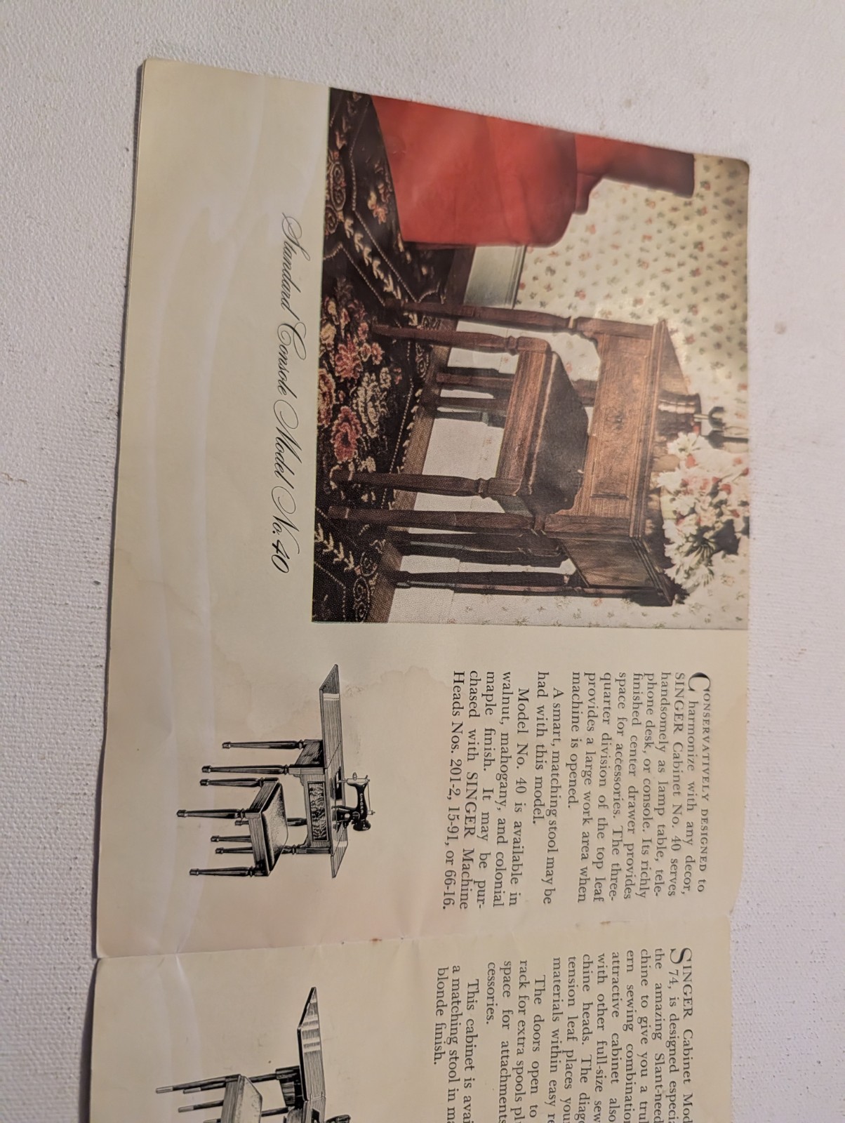 Vintage Singer Electric Sewing Machines Models Catalog Brochure Featherweight