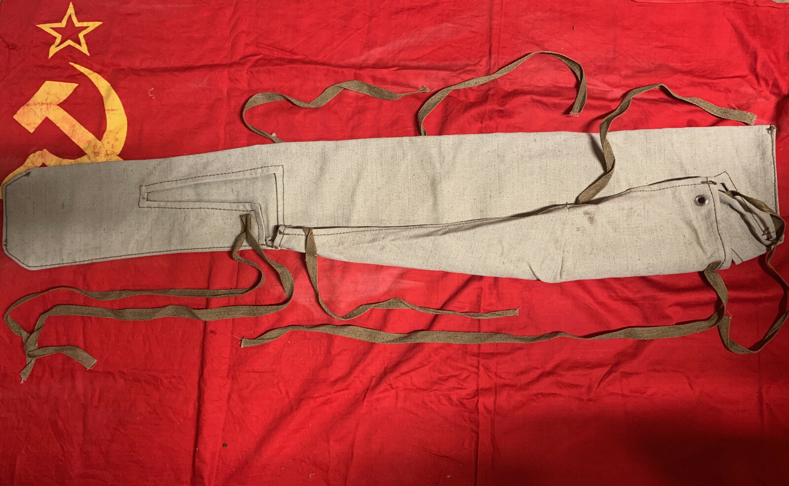 Authentic Russian 41" Drop Case for classic sporting/hunting. Unissued.