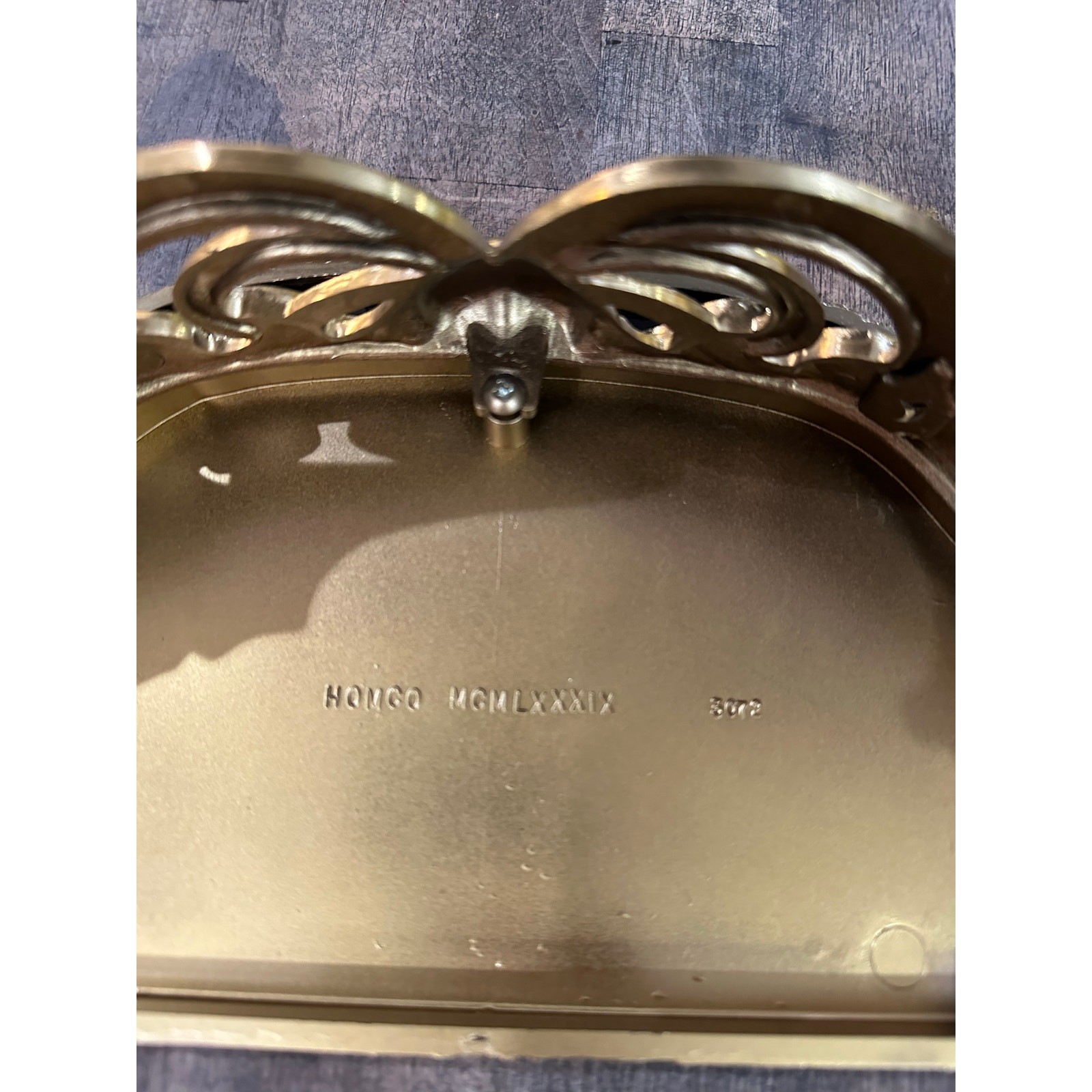 Vintage Gold Gild Ornate Wall Shelf Syroco Hollywood Regency Baroque Style Heart