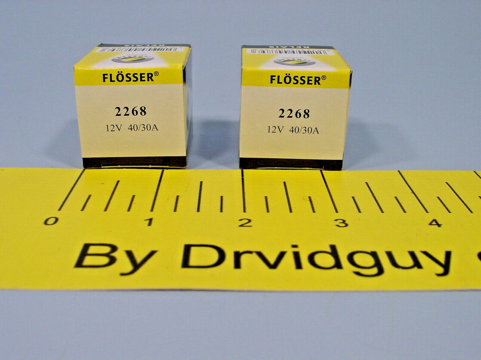Lot of 2 Flosser 2268 Multi-Purpose Relays; 12V; 40/30A