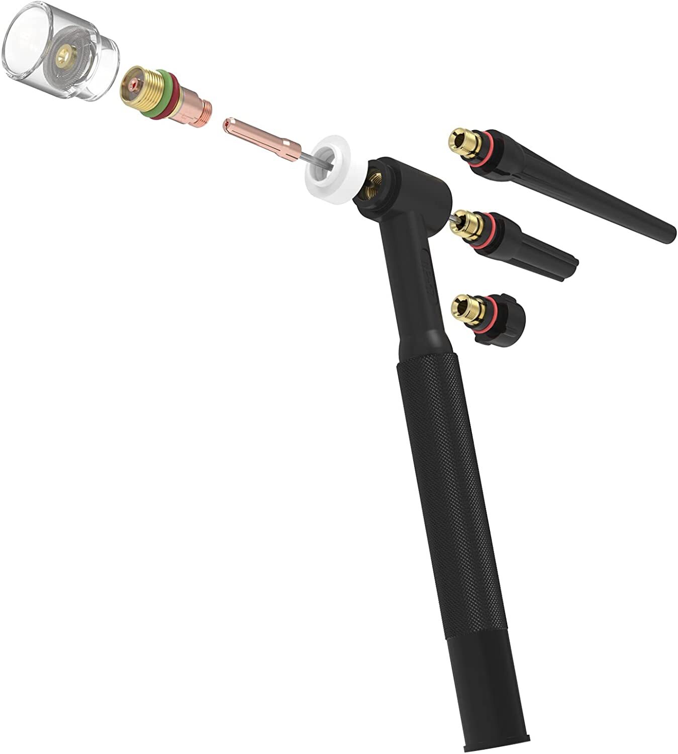 71pcs TIG Welding Torch Stubby Gas Lens #12 Pyrex Glass Cup Kit For WP-17/18/26