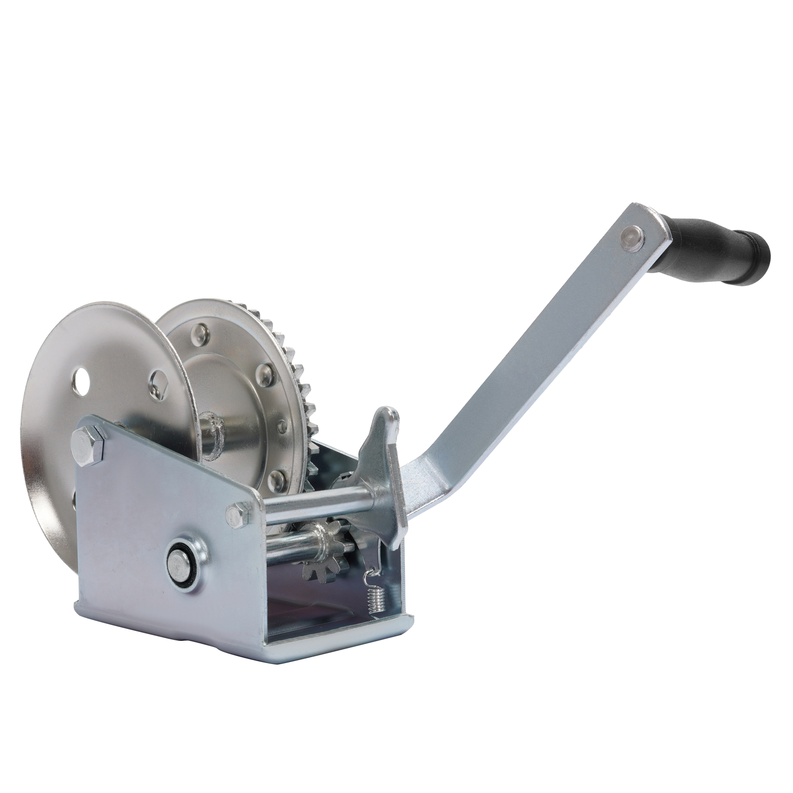 1400LB Steel Horizontal Pulling Hand Winch w/Ratchet Galvanized For Boat Trailer
