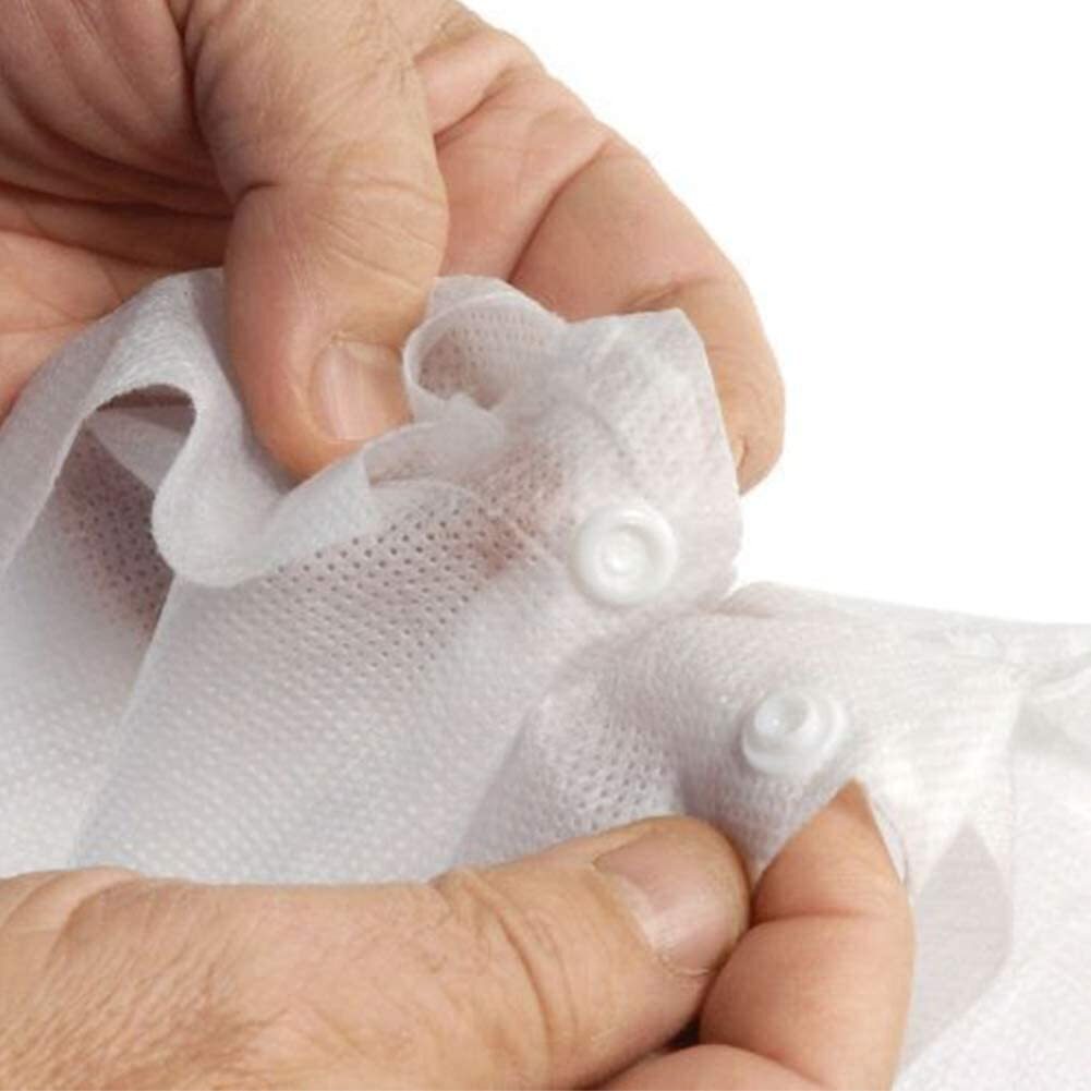 Case of 50 Medical Disposable Lab Coats Gowns 35GSM Knitted Cuffs and Collar