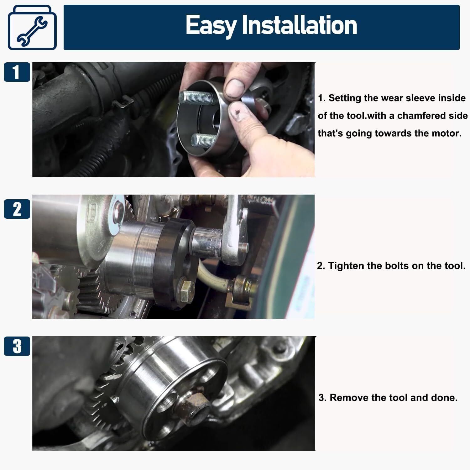 Front Cover Crankshaft Seal & Wear Sleeve Tool 3824498 Dodge Cummins 5.9L 6.7L