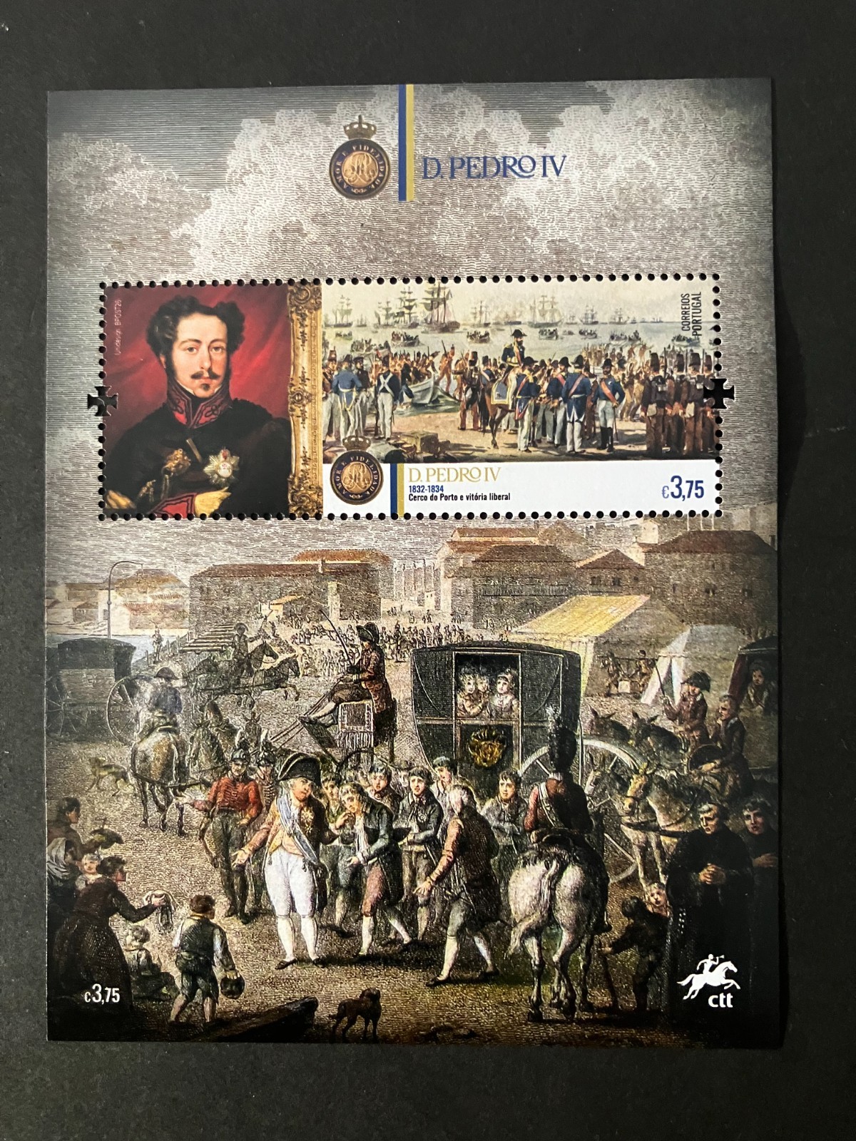 Portugal 2026 - King Pedro IV, Portugal and Brazil stamps S/S MNH