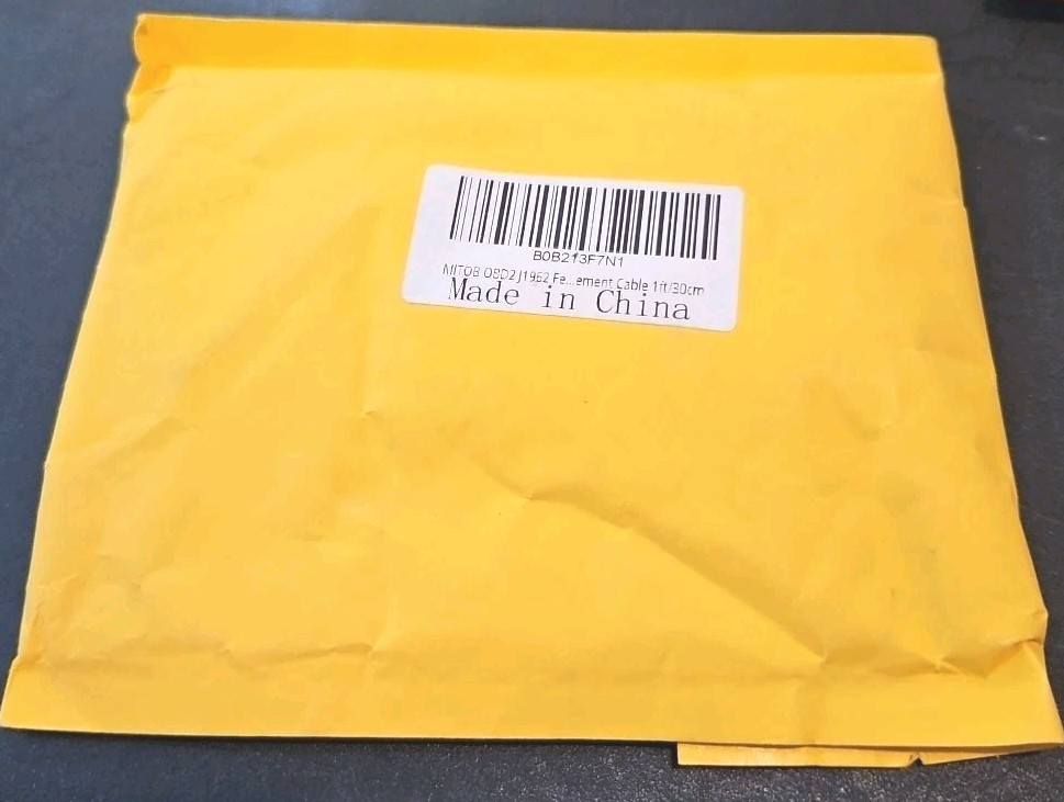 OBD2 J1962 Female to Open Pigtail Cable Bracket OBDii Port Replacement Black