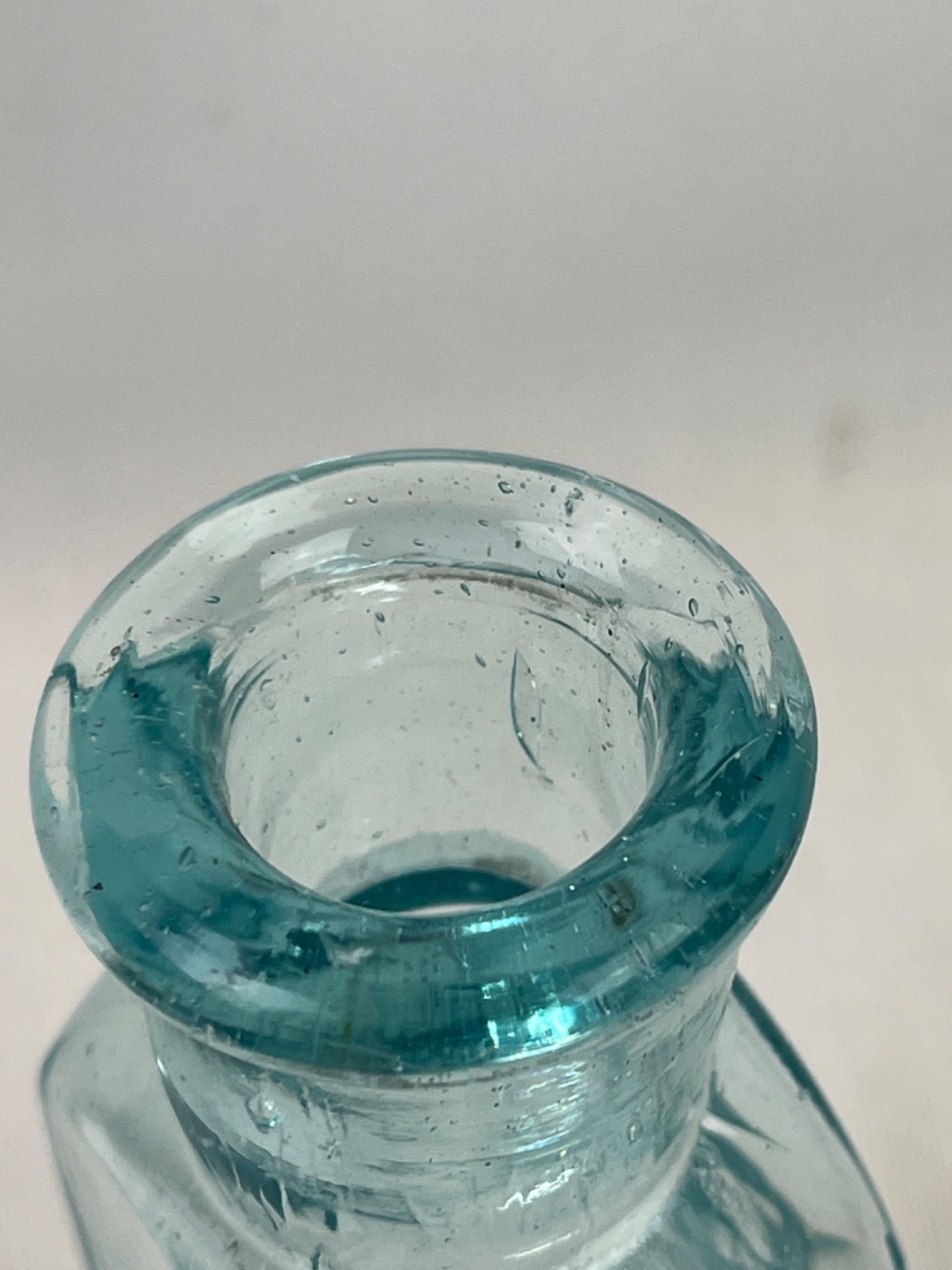 Early 1800's - 1900's Aqua Bottle S.M. BIXBY & CO NEW YORK USA Blow Mold