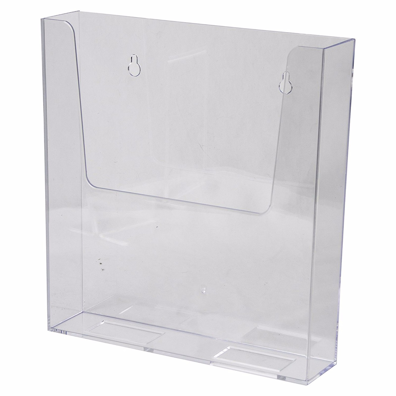 Wall Mount Sign Brochure Holder 8.5x11" Clear Plastic Top Quality AZM Display