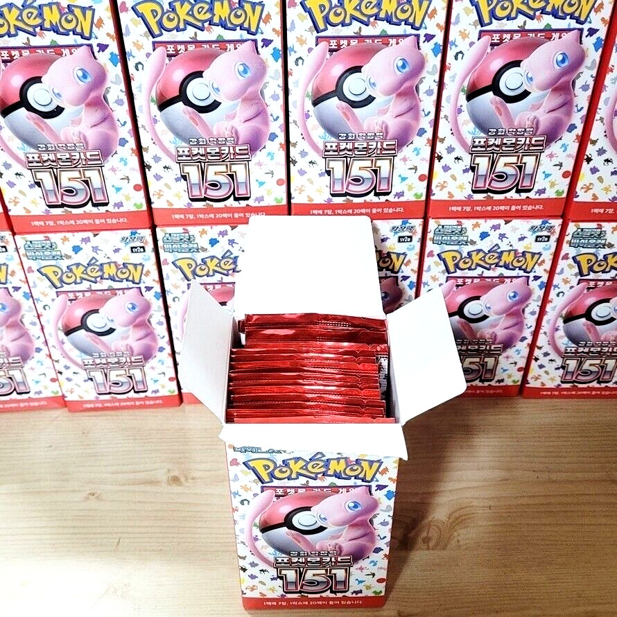 17(14+3)PACKS 151+Destined Rivals+Random Pokemon TCG Cards Booster Sealed KOREAN