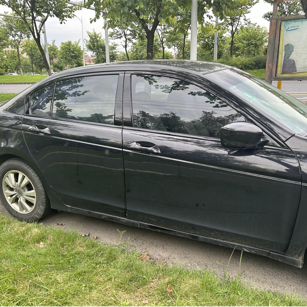 Glossy Black Chrome Delete Window Trims For Honda Accord 2008-2013