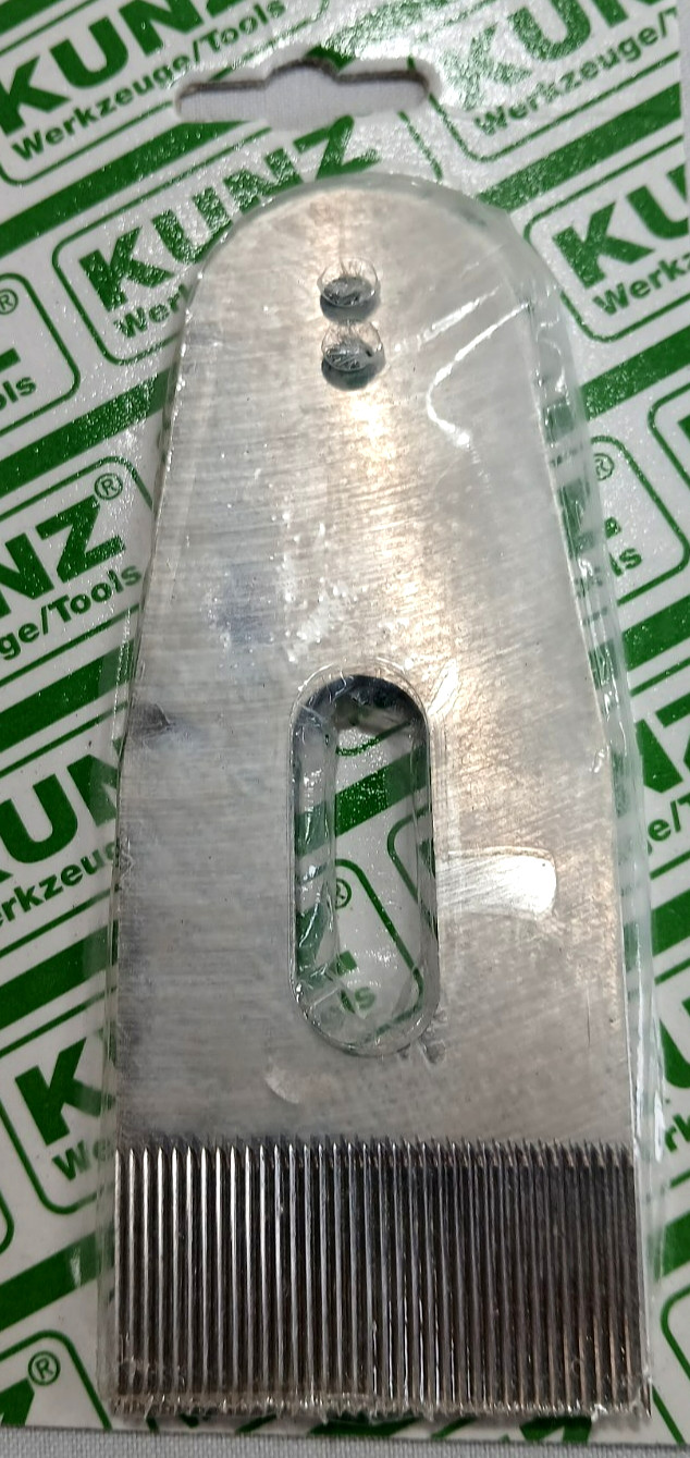 Vintage Rare KUNZ Toothed Blade for KUNZ Plus no.62 Jack Plane. New,Old Stock
