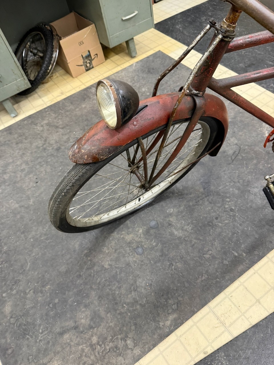Western Flyer Mens 26" Bicycle 1940's? Vintage Rusty Rat Rod Cruiser