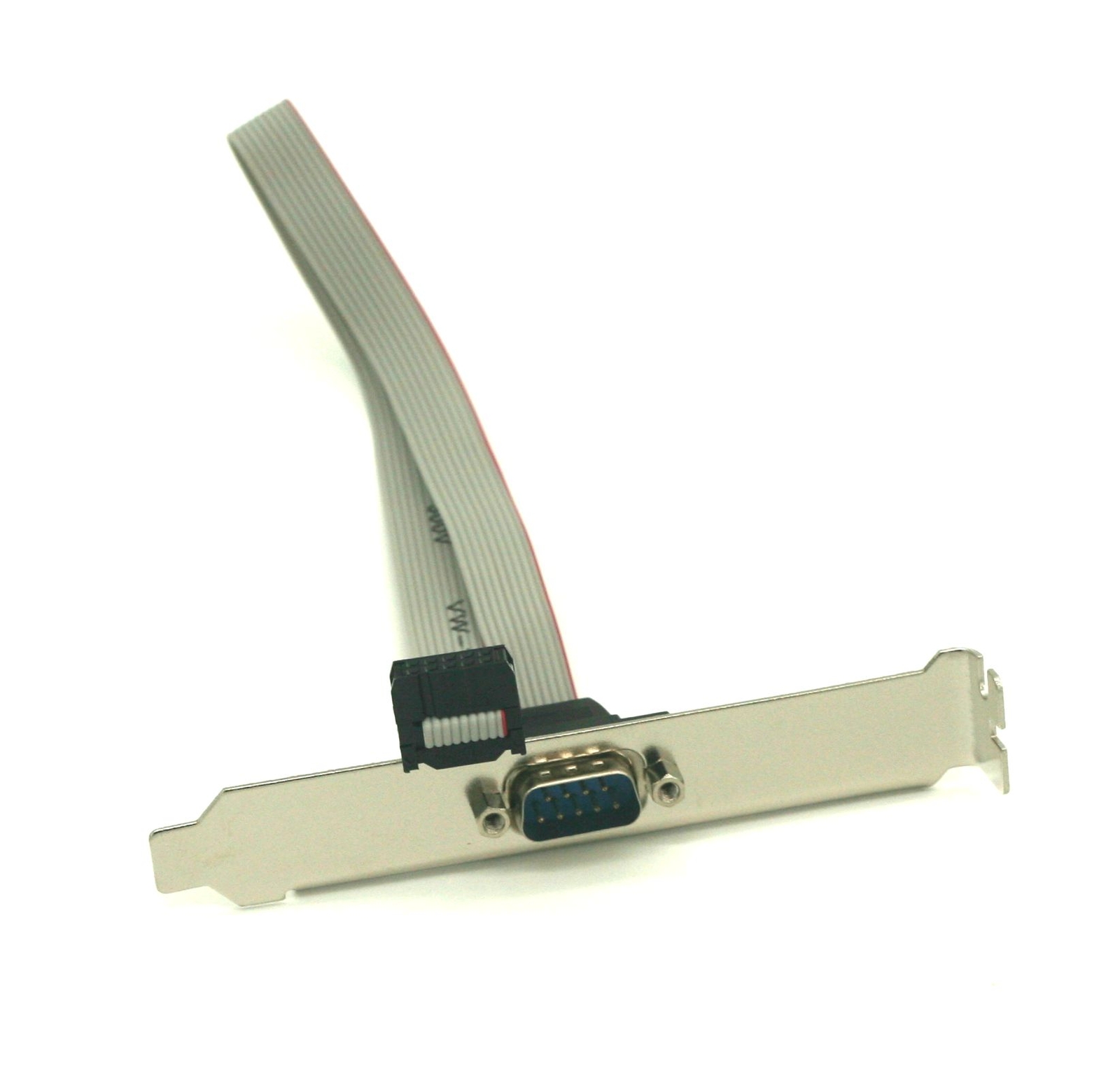 DB9M to IDC10 Serial COM Port Cable DTK RS232 Bracket for PC Motherboard 12In