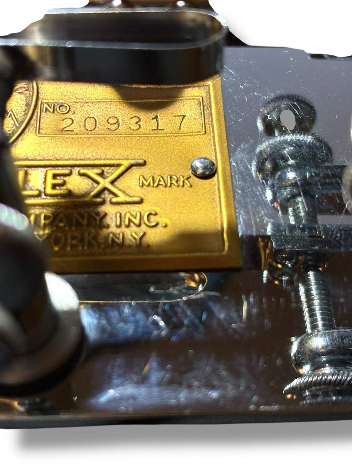 1959 Chrome Plated Vibroplex Blue Racer Deluxe Telegraph Bug Serial #: 209317