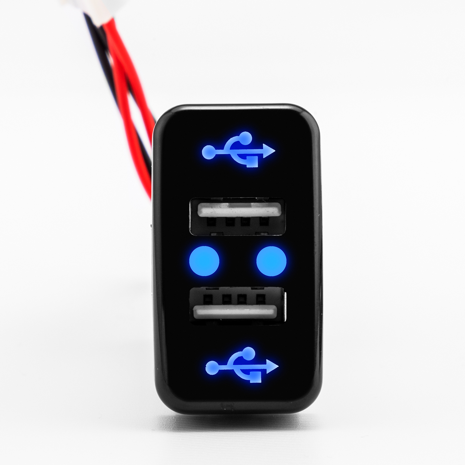 Car Charger Socket Dual 2 USB Port Charging for Toyota FJ Cruiser 2007-2014