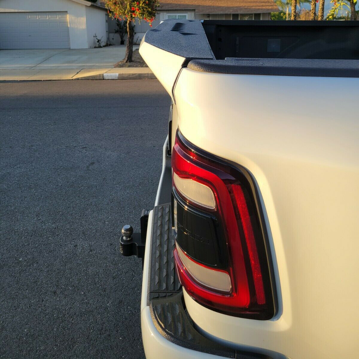 Black Rear Tailgate Spoiler Cover For Dodge Ram 1500 2500 3500 Truck 2009-2021