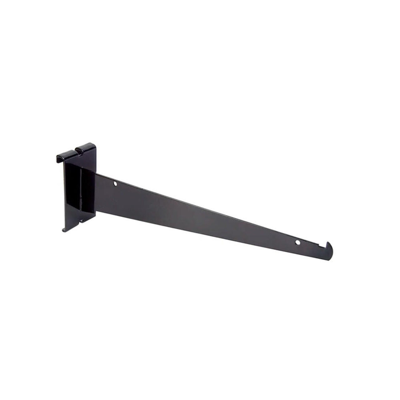New 8" Gridwall Black Knife Shelf Brackets With Lip
