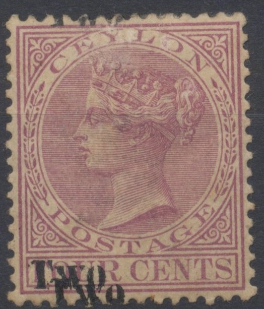 Ceylon Stamps 1888 [Two] surch incl surch of 3 x [Two] SG204; 204bv; ;205