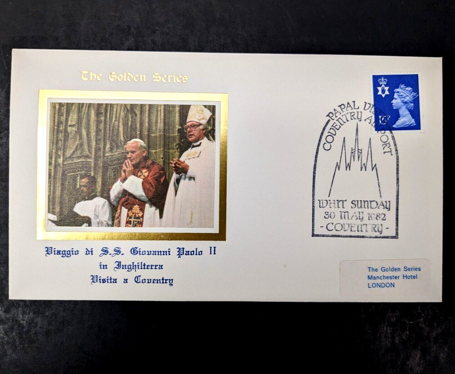 Pope John Paul II, The Golden Series Trip to England, 10 Covers Plus Stamps