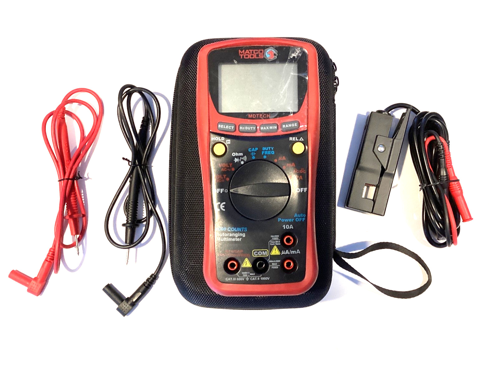 Matco Tools Auto Ranging Digital Multi Meter Kit Leads Pouch Manual MDTECH NICE