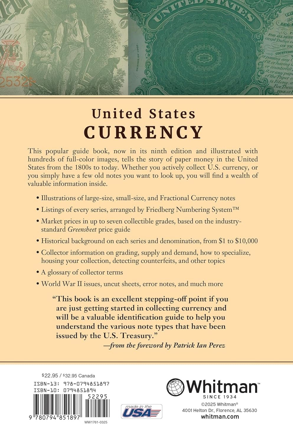 Collector Series Guide United States Currency 9th Edition by Kenneth Bressett