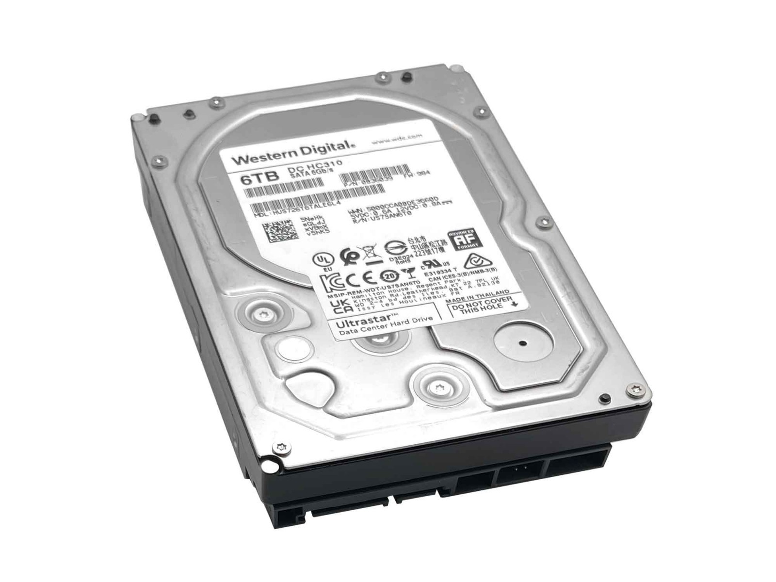 WD DC HC310 6TB 7200RPM SATA 6Gb/s 3.5in Enterprise Hard Drive -HUS726T6TALE6L4