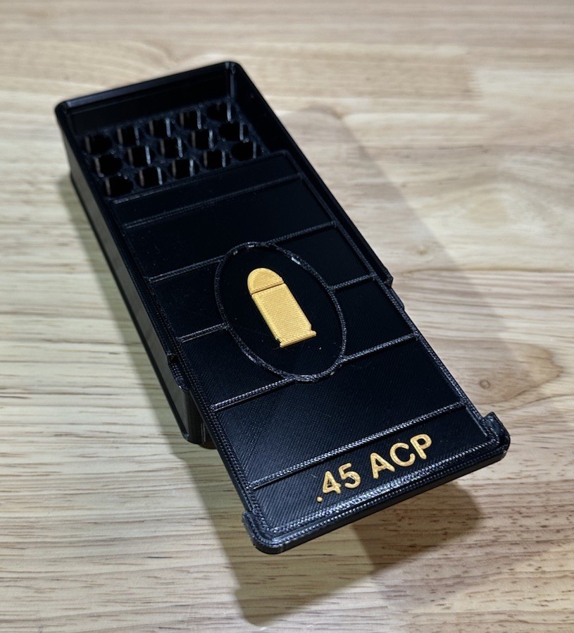 Stackable 45 ACP Auto Ammo Box 50rd Capacity (3 Pack)