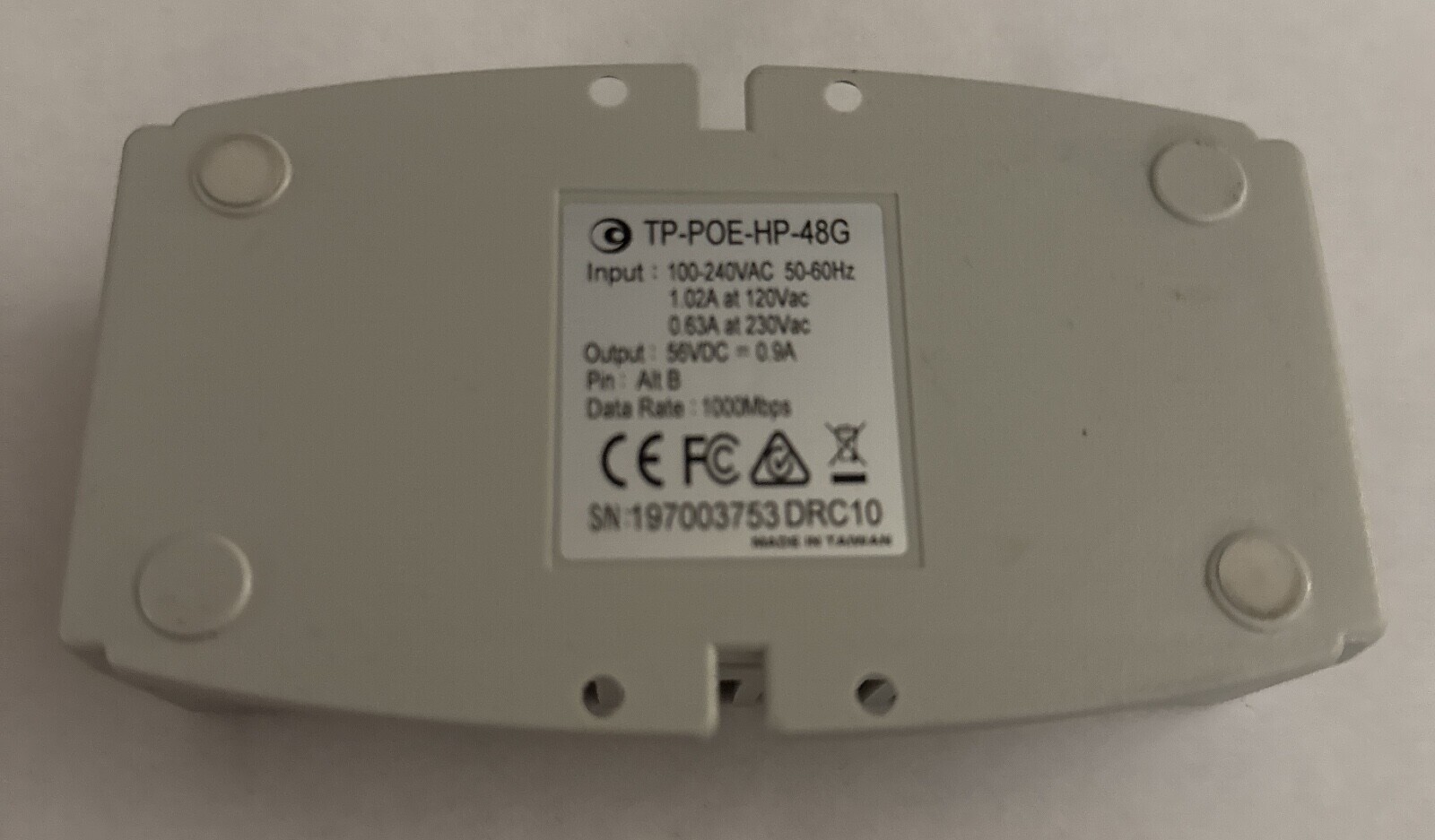 Tycon TP-POE-HP-48G PoE injector