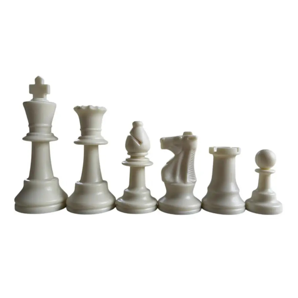 Triple Weighted Club Special Plastic Chess Set - Gloss Finish