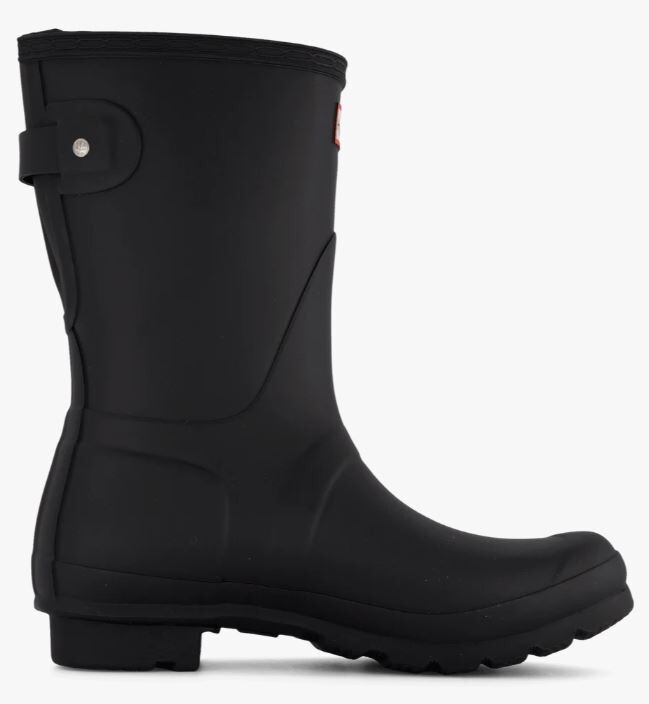 Hunter WFS1013RMA Womens Original Short Back Adjustable Black Boots