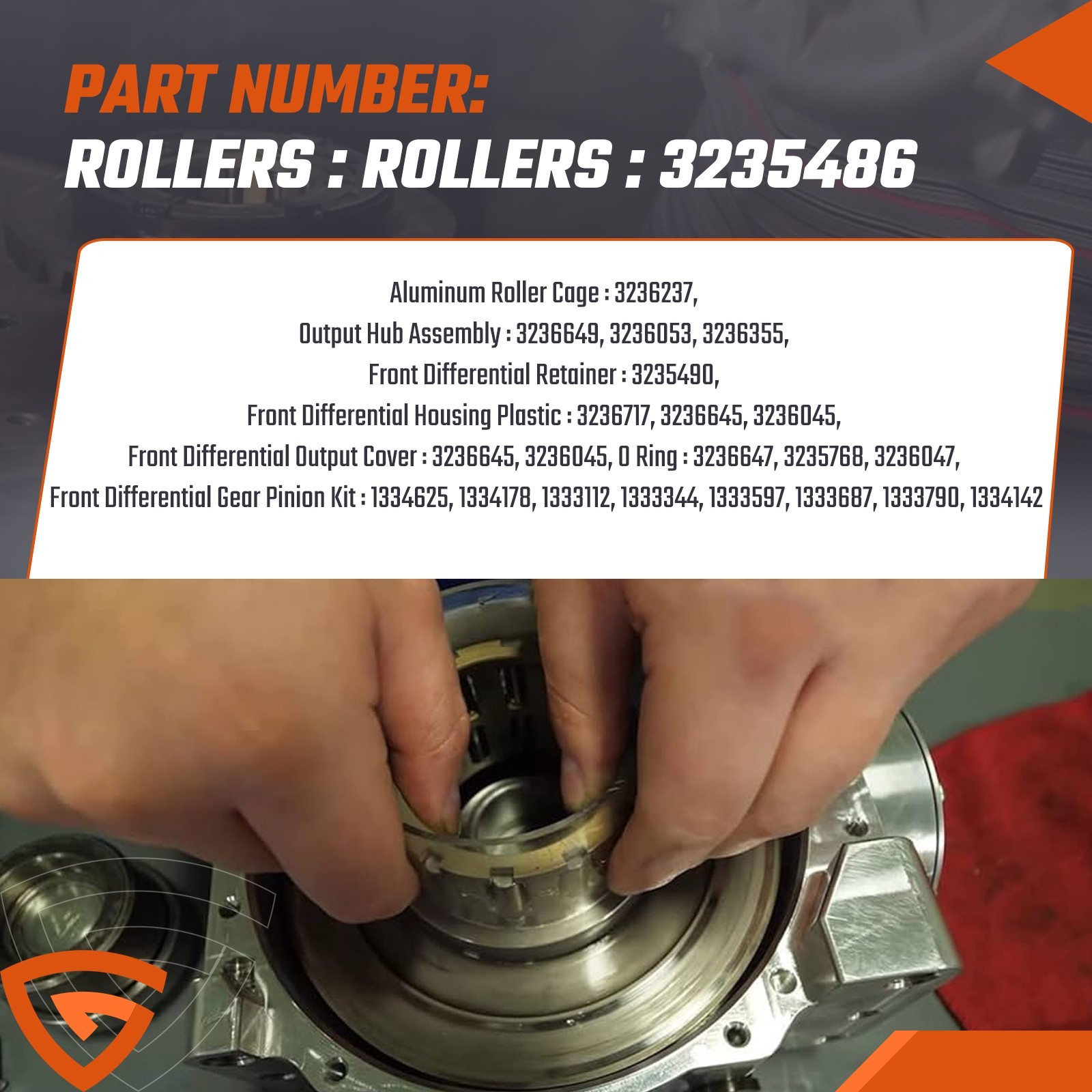 Front Differential Kit For Polaris RZR XP 1000 2014-23 / RZR XP 4 1000 14-23 USA