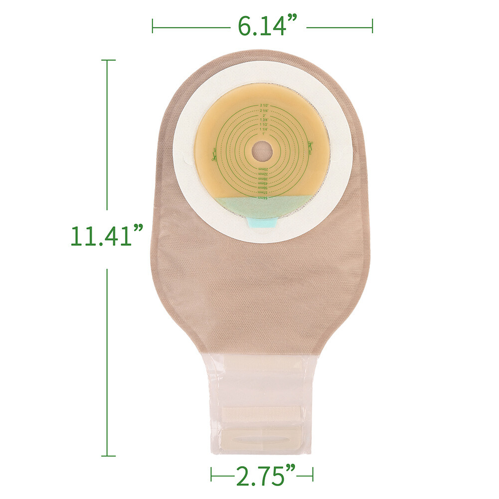 100 X Colostomy Bags Ostomy Supplies One Piece Drainable Ostomy Pouch Cut-to-Fit