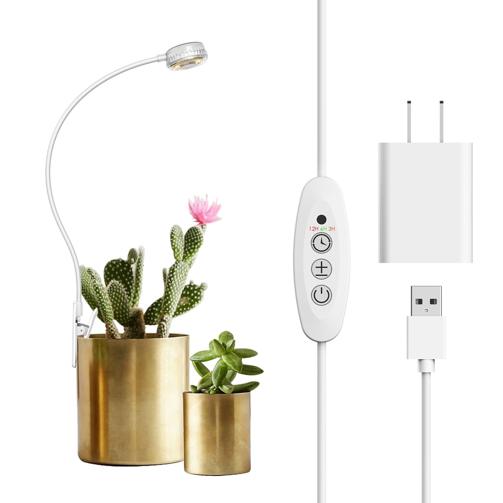 SANSI LED Potted Grow Lights for Indoor Plants Full Spectrum Dimmable With Timer