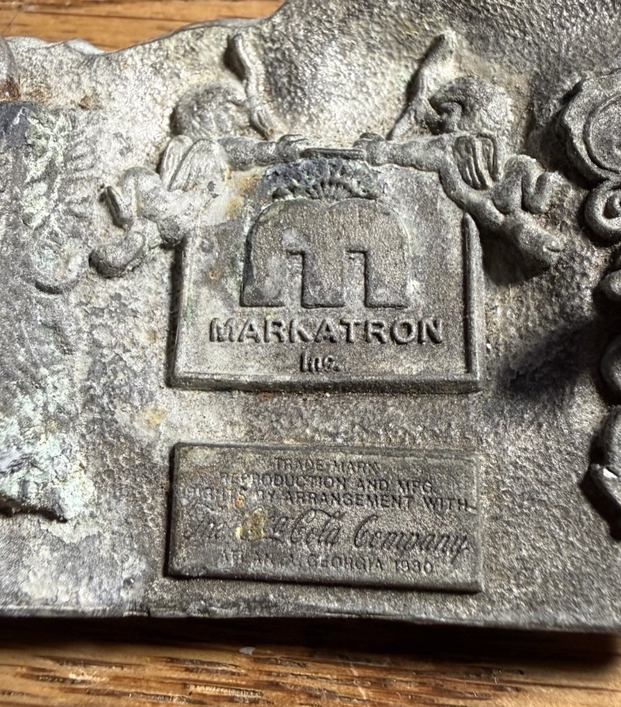 Markatron Coca-Cola Pewter Belt Buckle Racing Theme